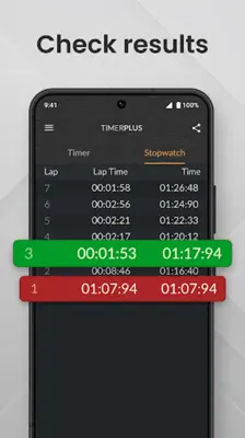 Timer Plus with Stopwatch android App screenshot 1