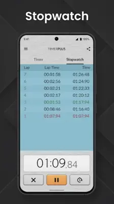 Timer Plus with Stopwatch android App screenshot 4