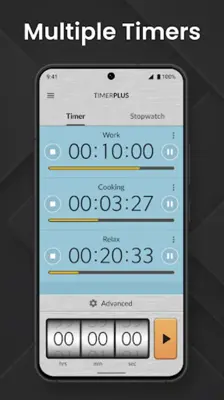 Timer Plus with Stopwatch android App screenshot 5